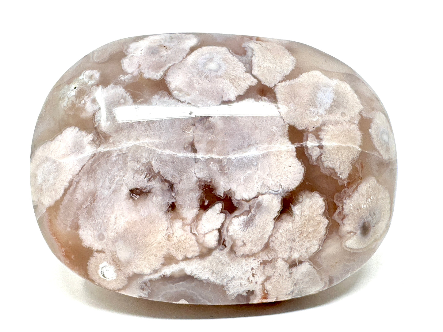 Cherry Blossom Agate Crystal Pebble 5.3cm