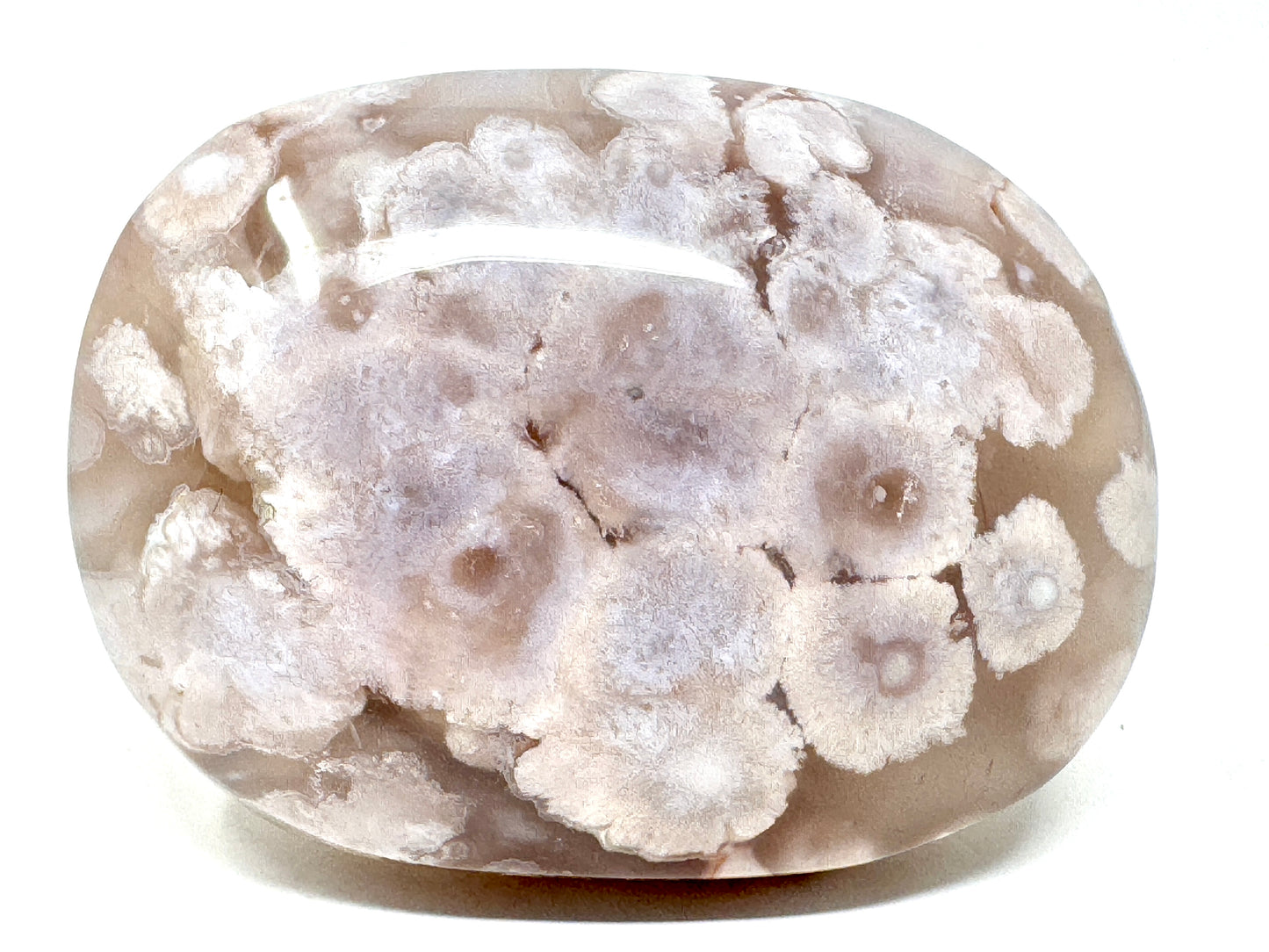 Cherry Blossom Agate Crystal Pebble 5.3cm