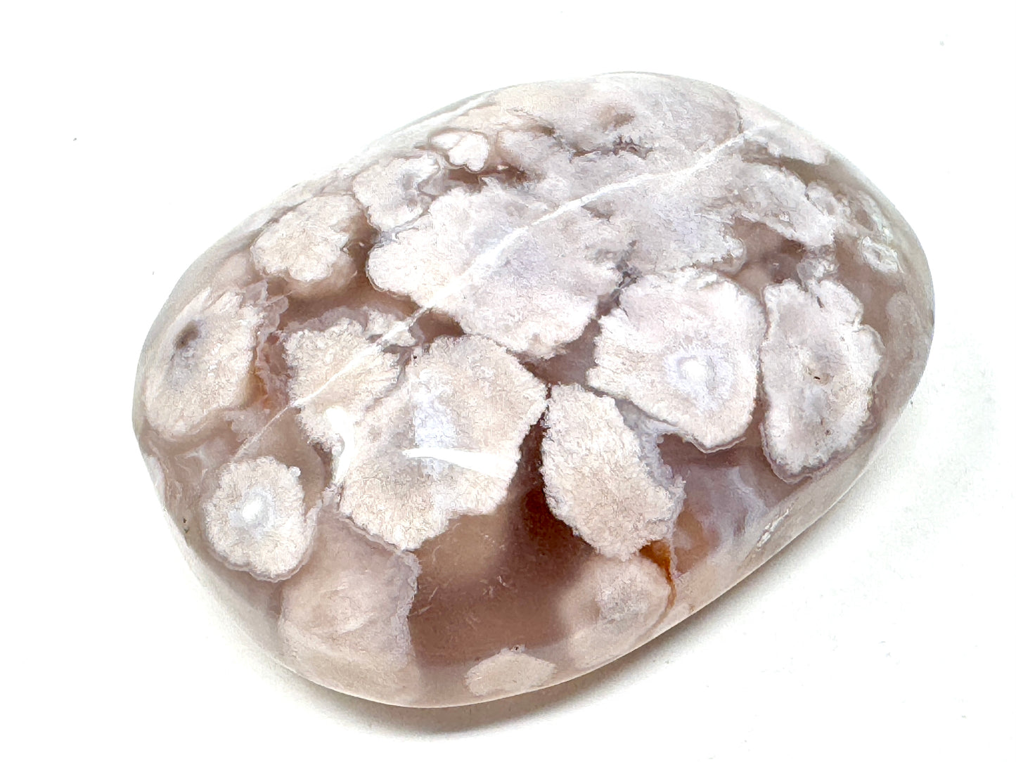 Cherry Blossom Agate Crystal Pebble 5.3cm