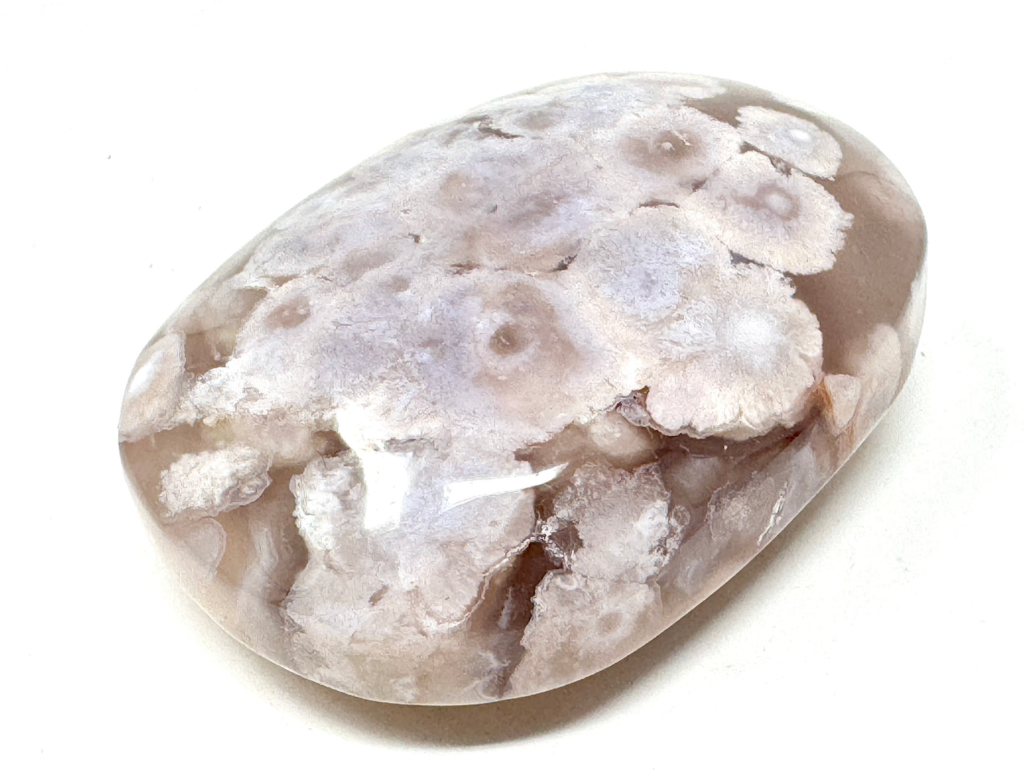 Cherry Blossom Agate Crystal Pebble 5.3cm