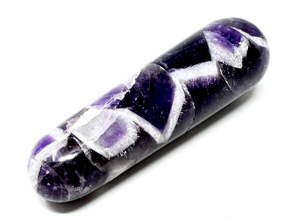 Chevron Amethyst Crystal Massage Wand 7.7cm