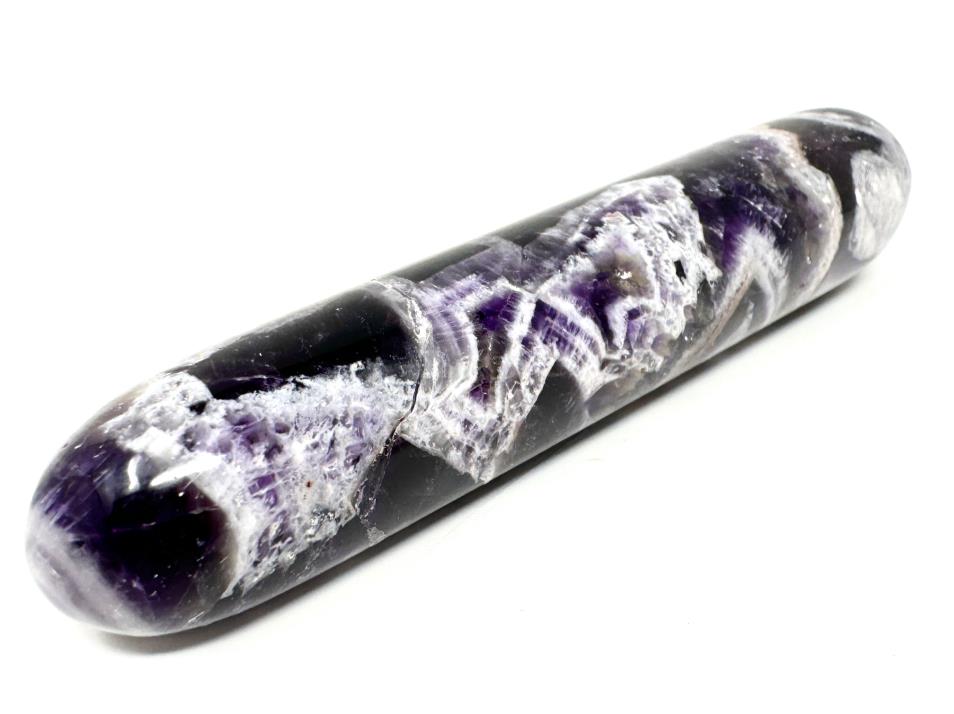 Chevron Amethyst Crystal Massage Wand 11.3cm