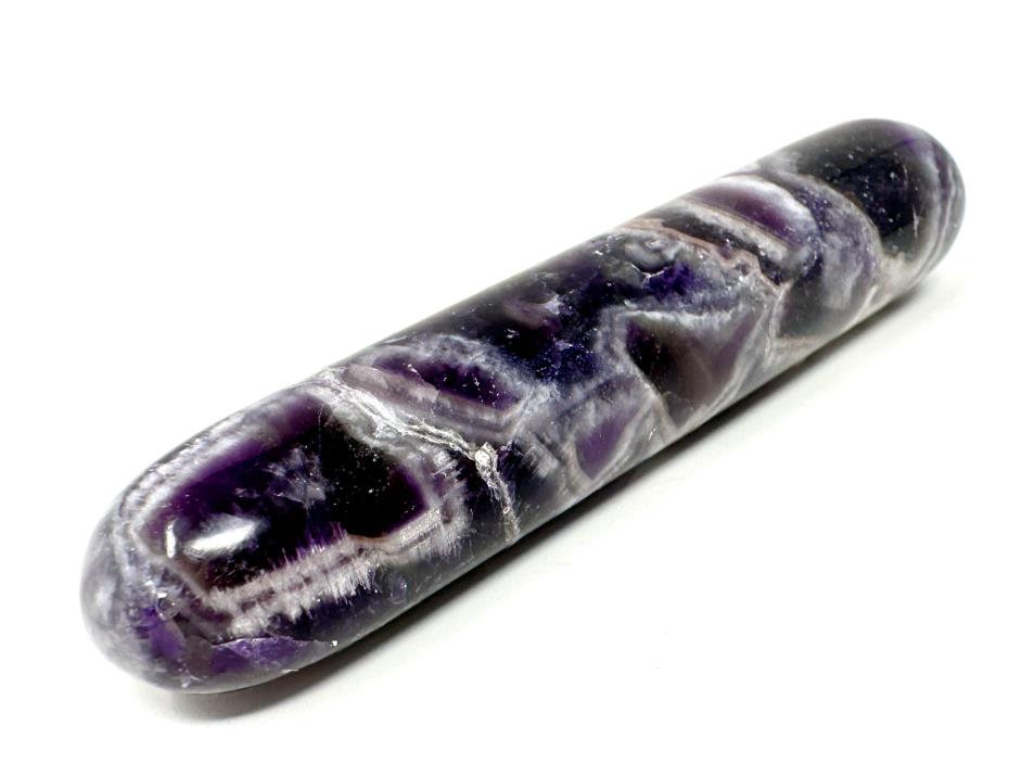 Chevron Amethyst Crystal Massage Wand 11.3cm