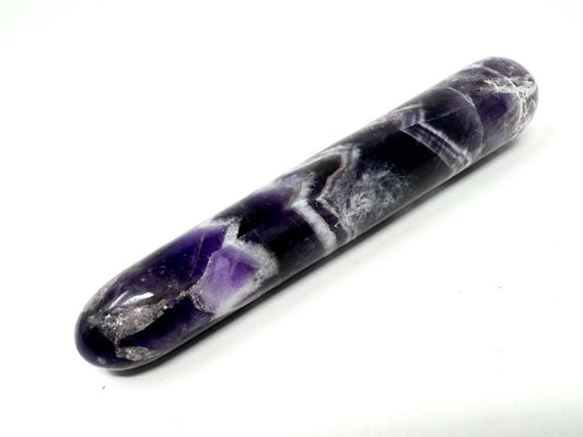 Chevron Amethyst Crystal Massage Wand 13.3cm