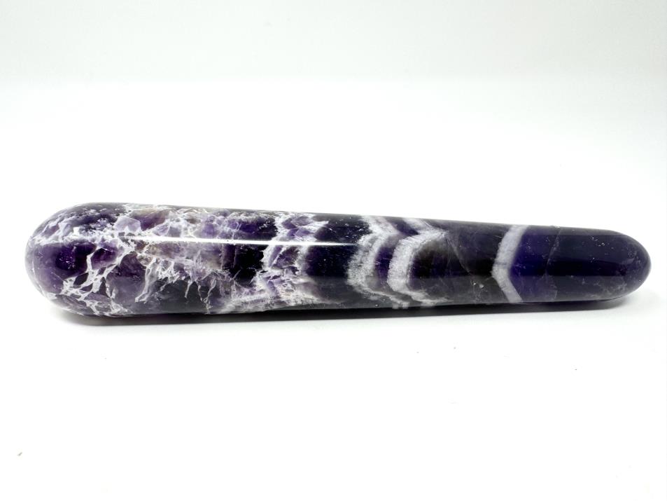 Chevron Amethyst Crystal Massage Wand 13.3cm