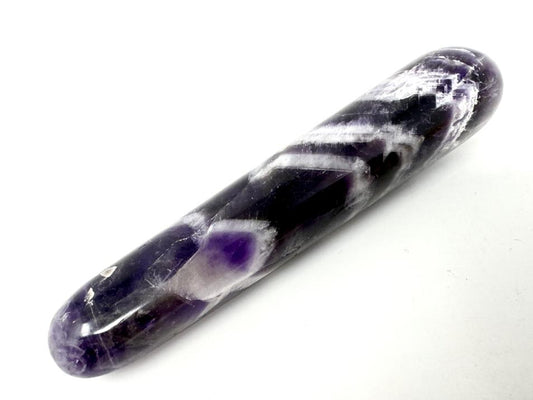 Chevron Amethyst Crystal Massage Wand 12.3cm