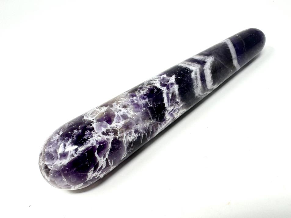 Chevron Amethyst Crystal Massage Wand 13.3cm