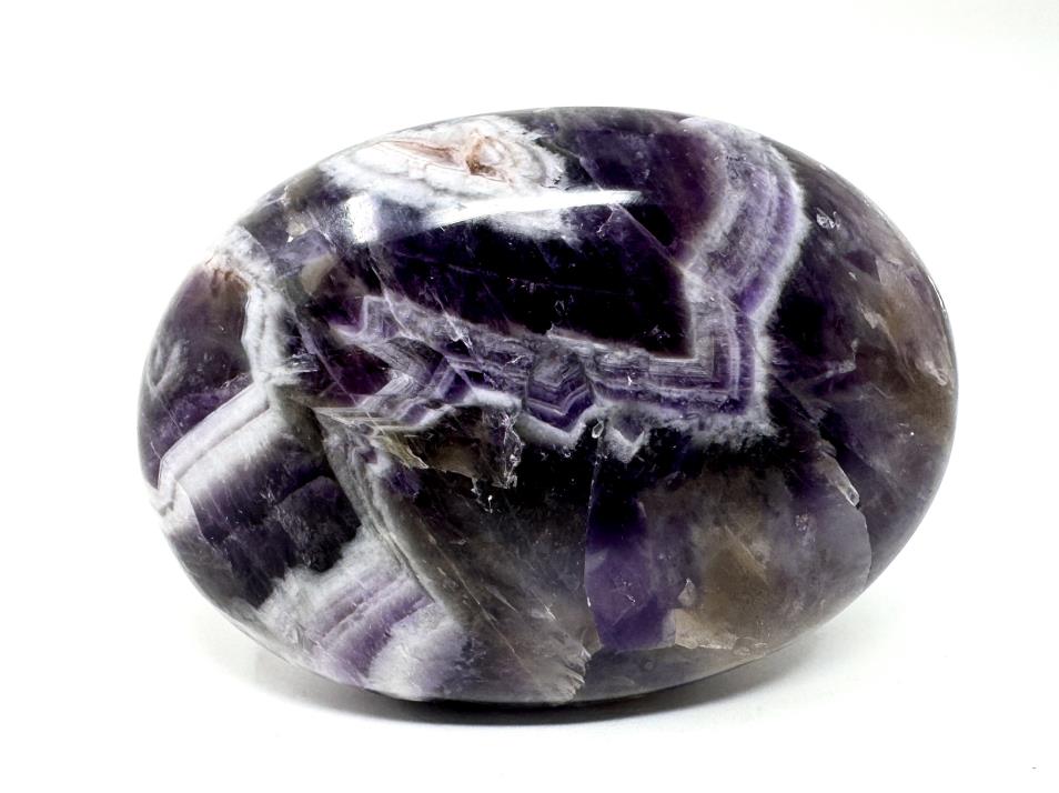 Chevron Amethyst Crystal Pebble 6.2cm