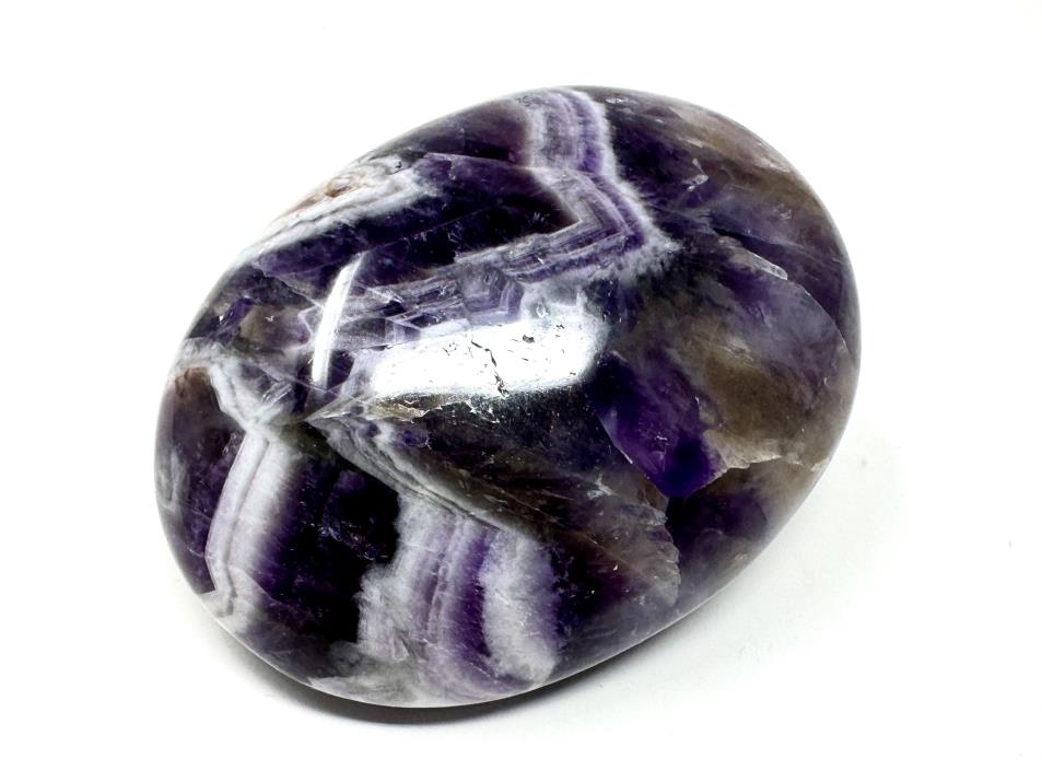 Chevron Amethyst Crystal Pebble 6.2cm