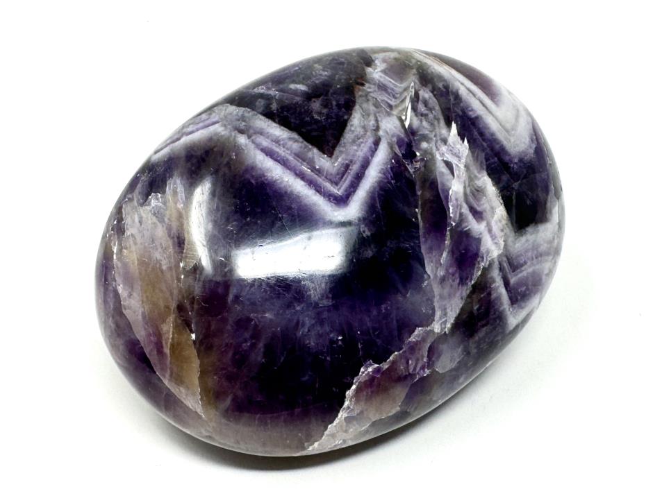 Chevron Amethyst Crystal Pebble 6.2cm