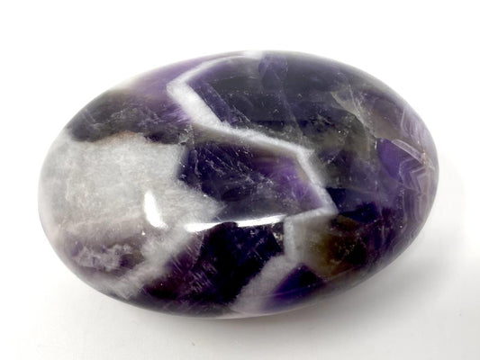 Chevron Amethyst Crystal Pebble 6.2cm