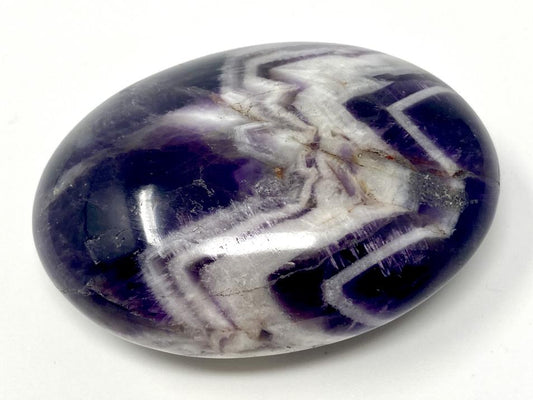 Chevron Amethyst Crystal Pebble 6cm