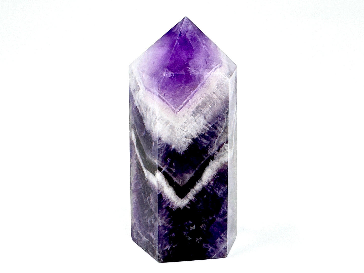 Chevron Amethyst Crystal Point 8.5cm