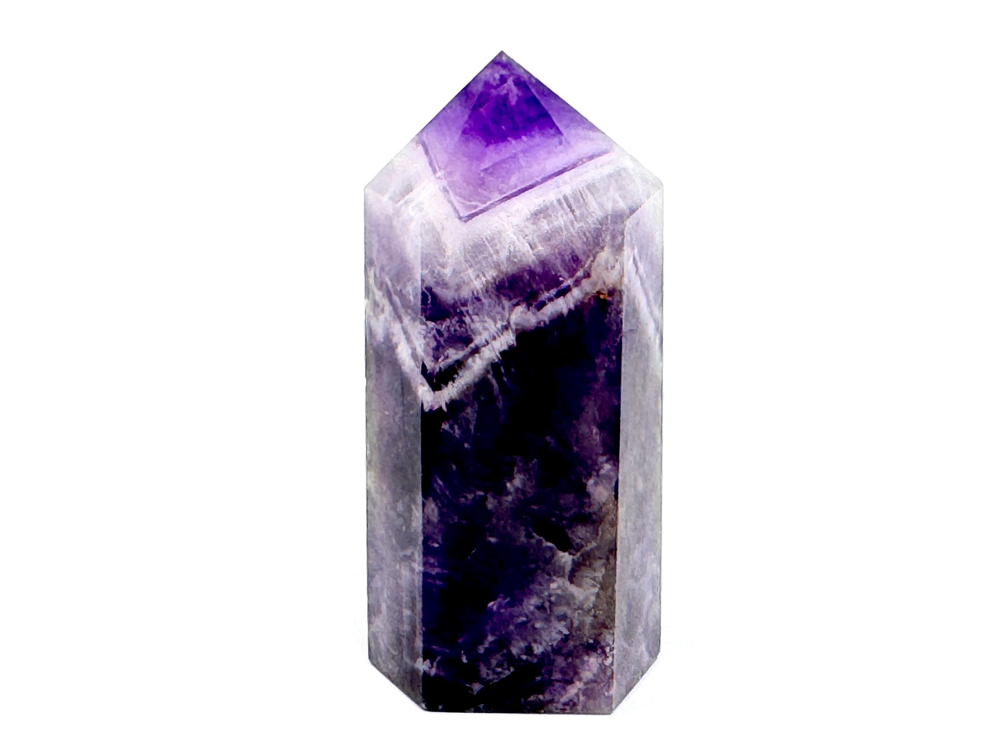 Chevron Amethyst Crystal Point 8.5cm