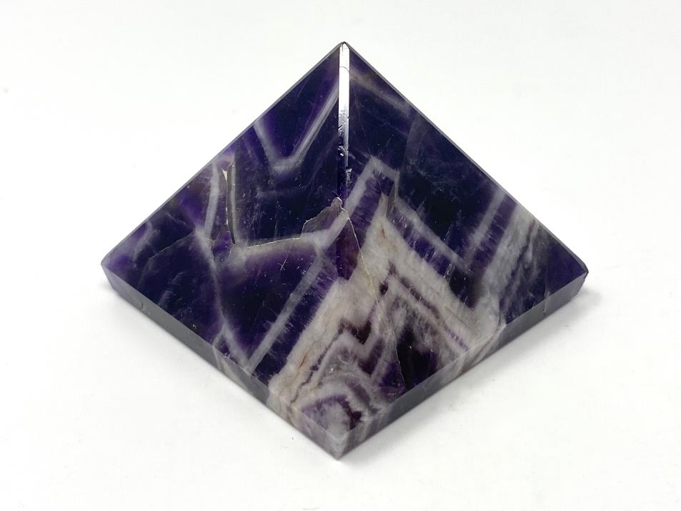 Chevron Amethyst Crystal Pyramid 5cm