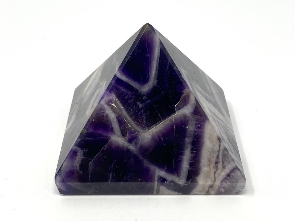 Chevron Amethyst Crystal Pyramid 5cm