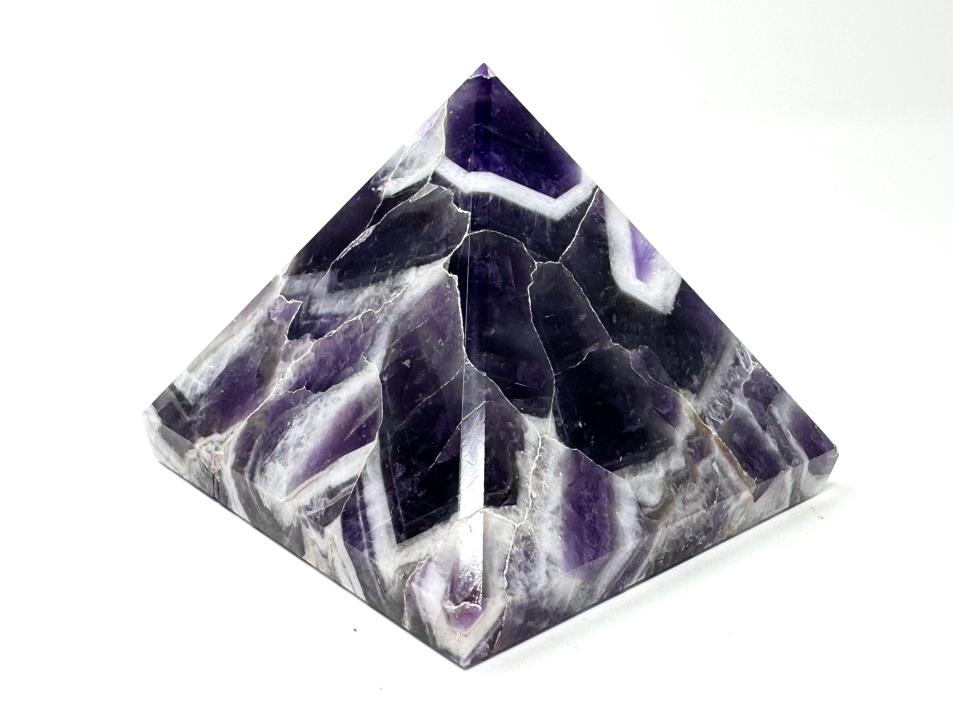 Chevron Amethyst Crystal Pyramid 6.5cm