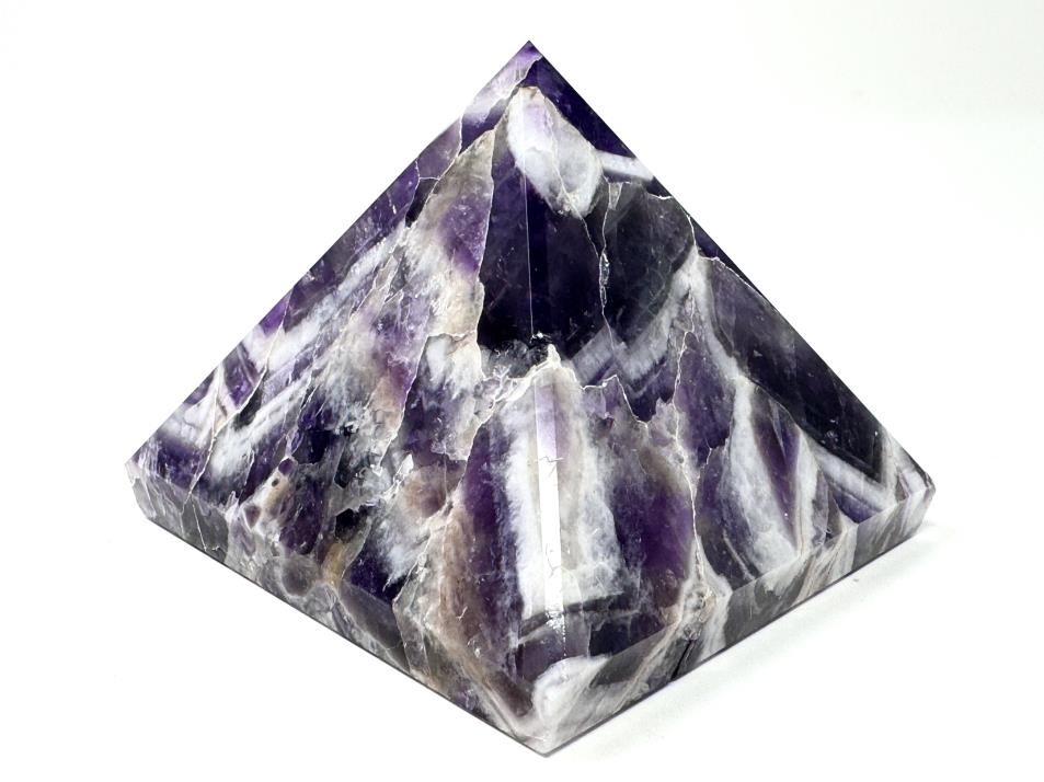 Chevron Amethyst Crystal Pyramid 6.5cm