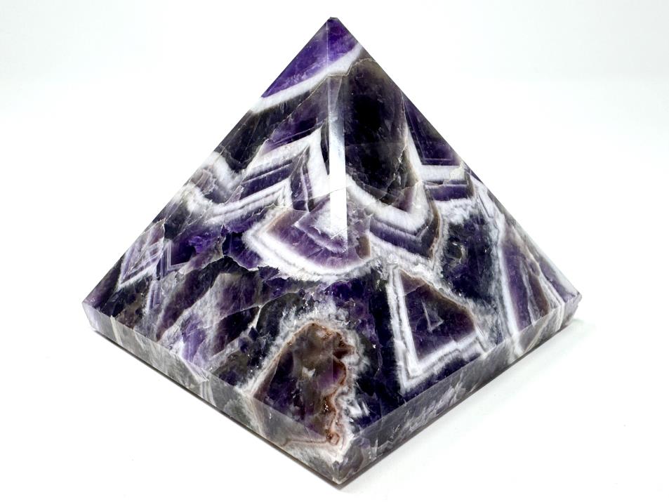 Chevron Amethyst Crystal Pyramid 6.8cm