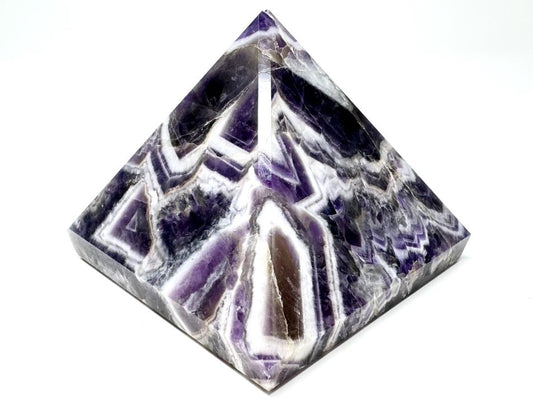 Chevron Amethyst Crystal Pyramid 6.8cm