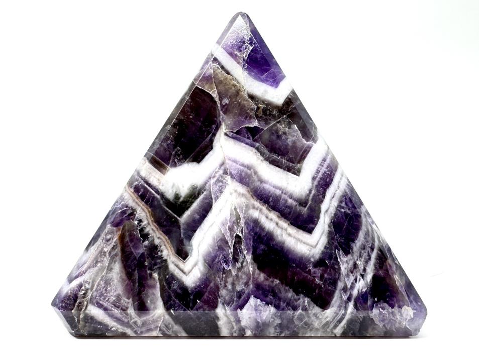 Chevron Amethyst Crystal Pyramid 6.8cm