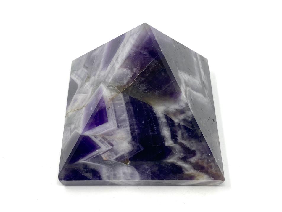 Chevron Amethyst Crystal Pyramid 6.3cm