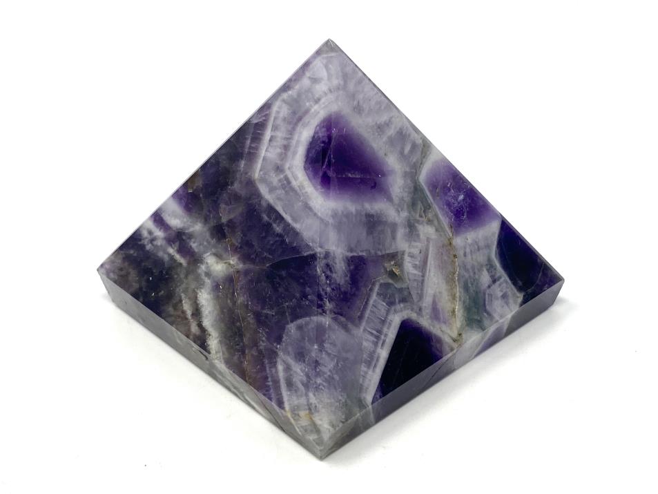 Chevron Amethyst Crystal Pyramid 6.3cm