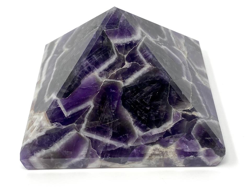 Chevron Amethyst Crystal Pyramid 7.2cm