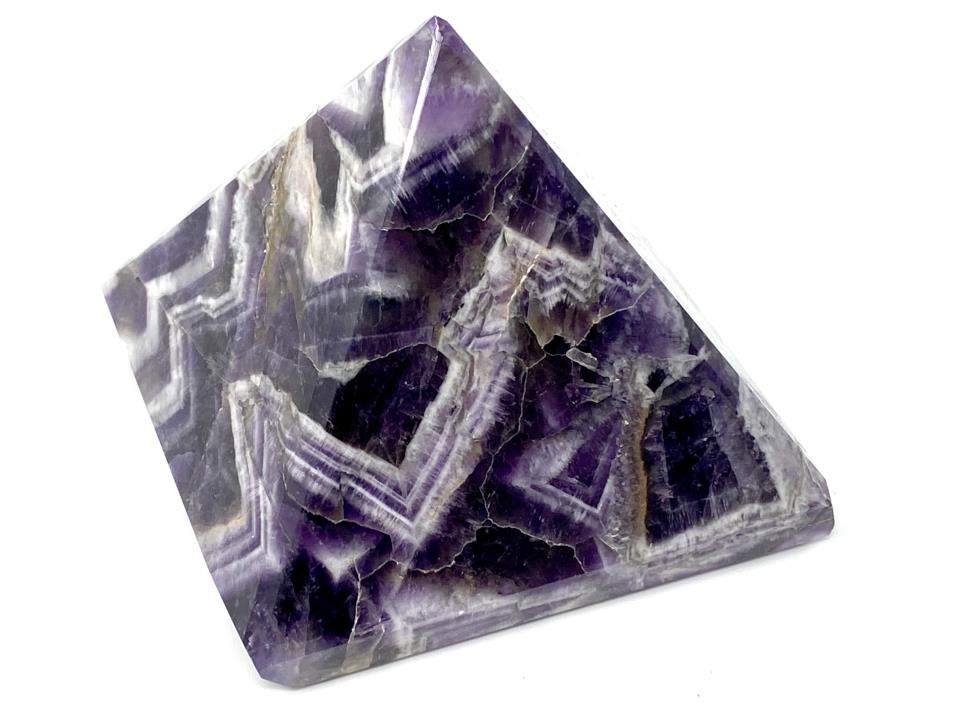 Chevron Amethyst Crystal Pyramid 7.3cm