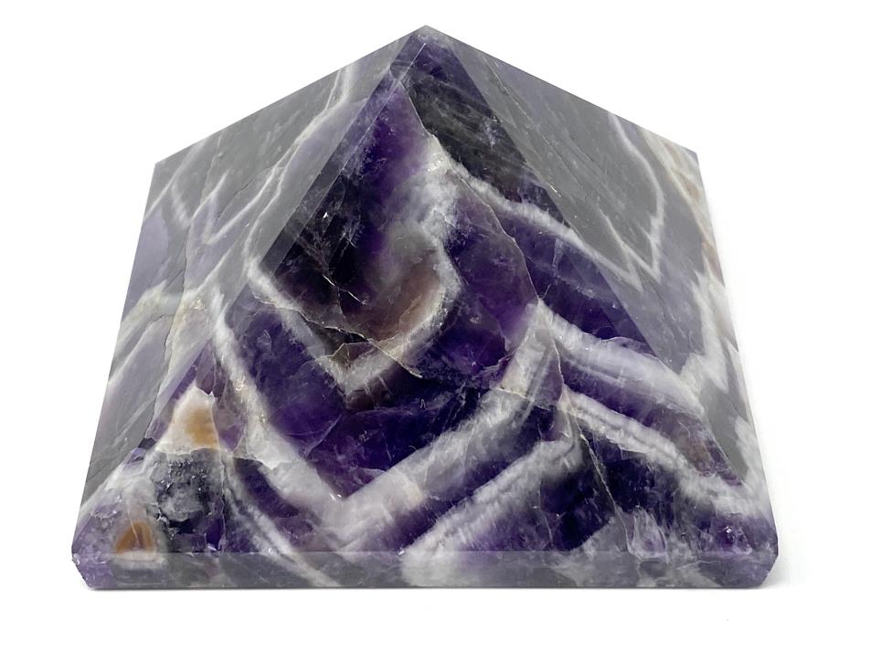 Chevron Amethyst Crystal Pyramid 7.2cm