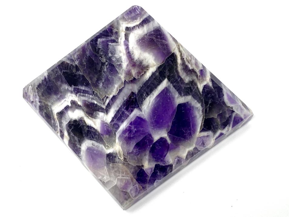 Chevron Amethyst Crystal Pyramid 7.3cm