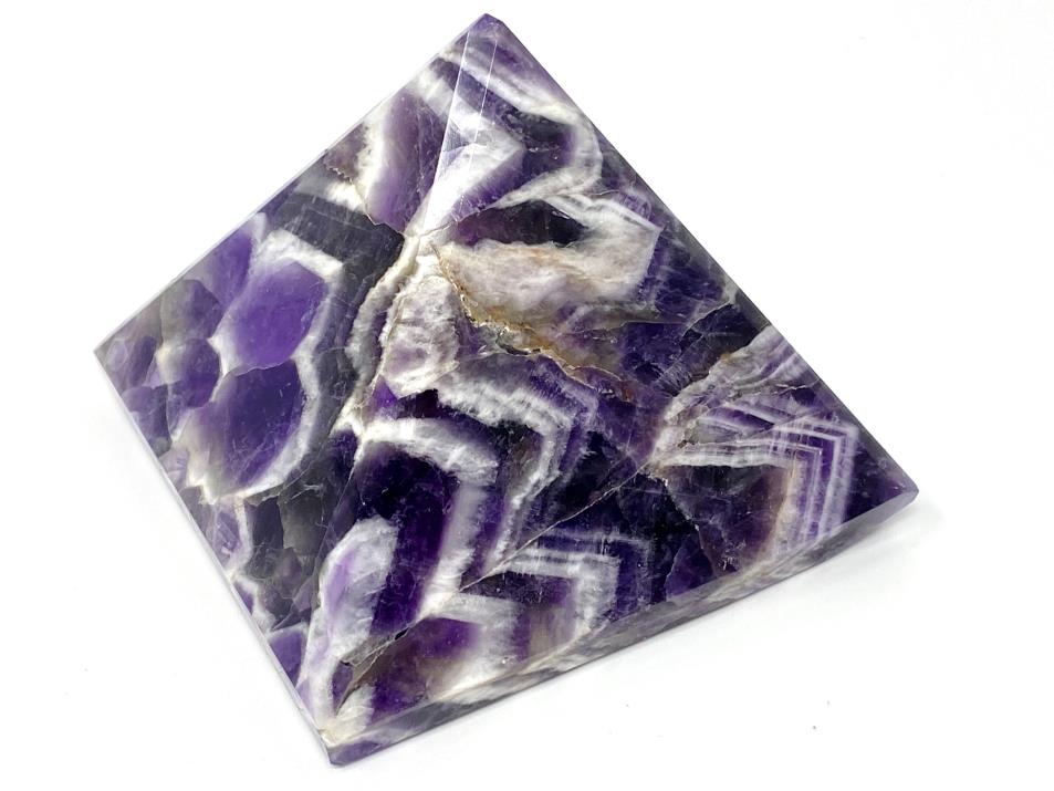 Chevron Amethyst Crystal Pyramid 7.3cm