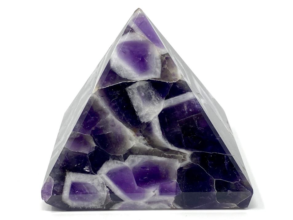 Chevron Amethyst Crystal Pyramid 7cm