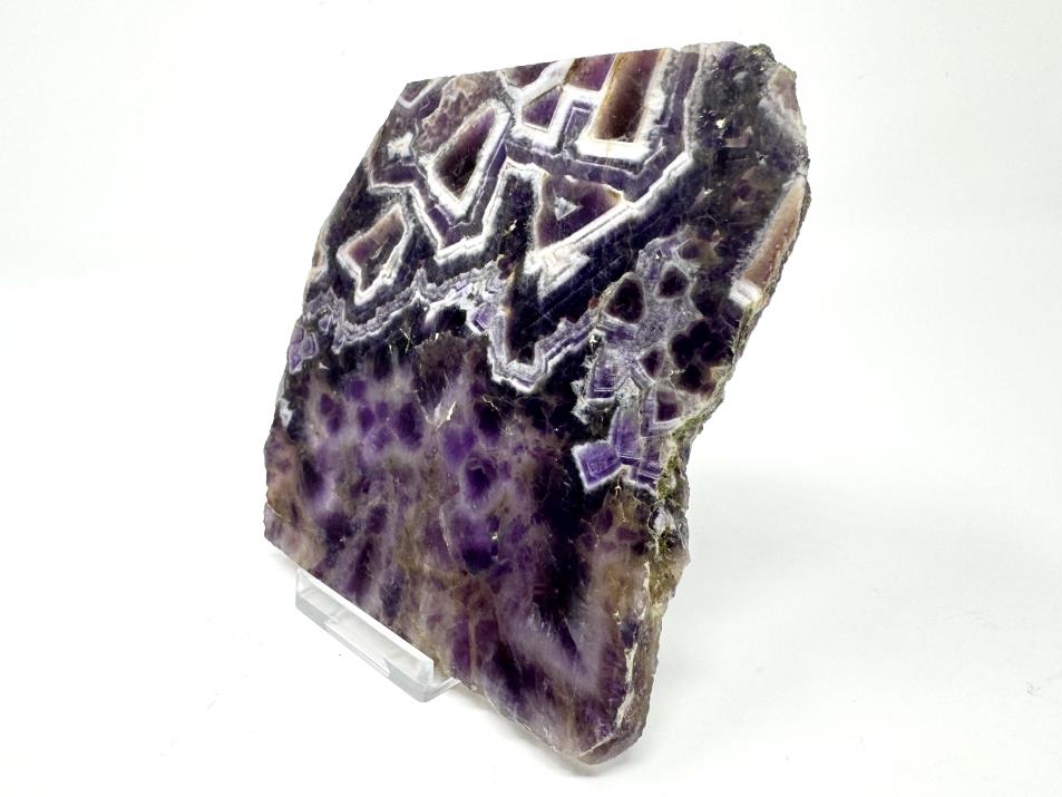 Chevron Amethyst Crystal Slice 10.5cm