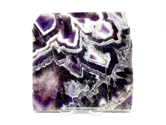 Chevron Amethyst Crystal Slice 9.9cm