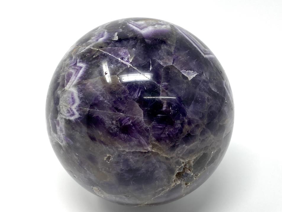 Chevron Amethyst Crystal Sphere Large 9.8cm