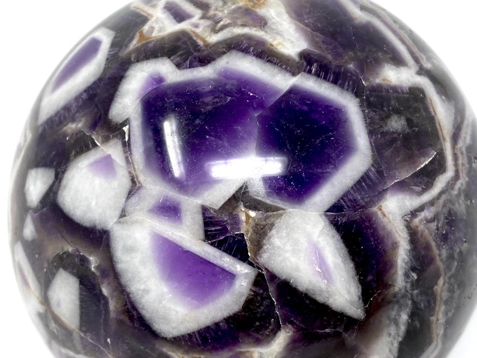 Chevron Amethyst Crystal Sphere Large 9.8cm