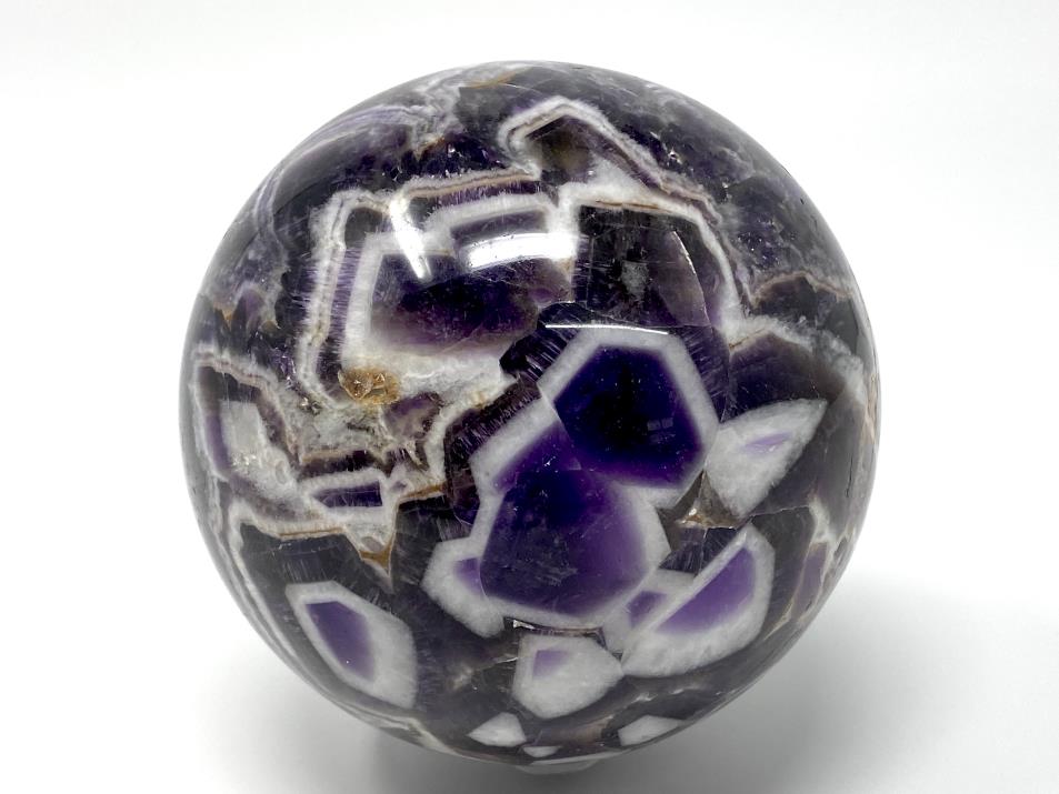 Chevron Amethyst Crystal Sphere Large 9.8cm