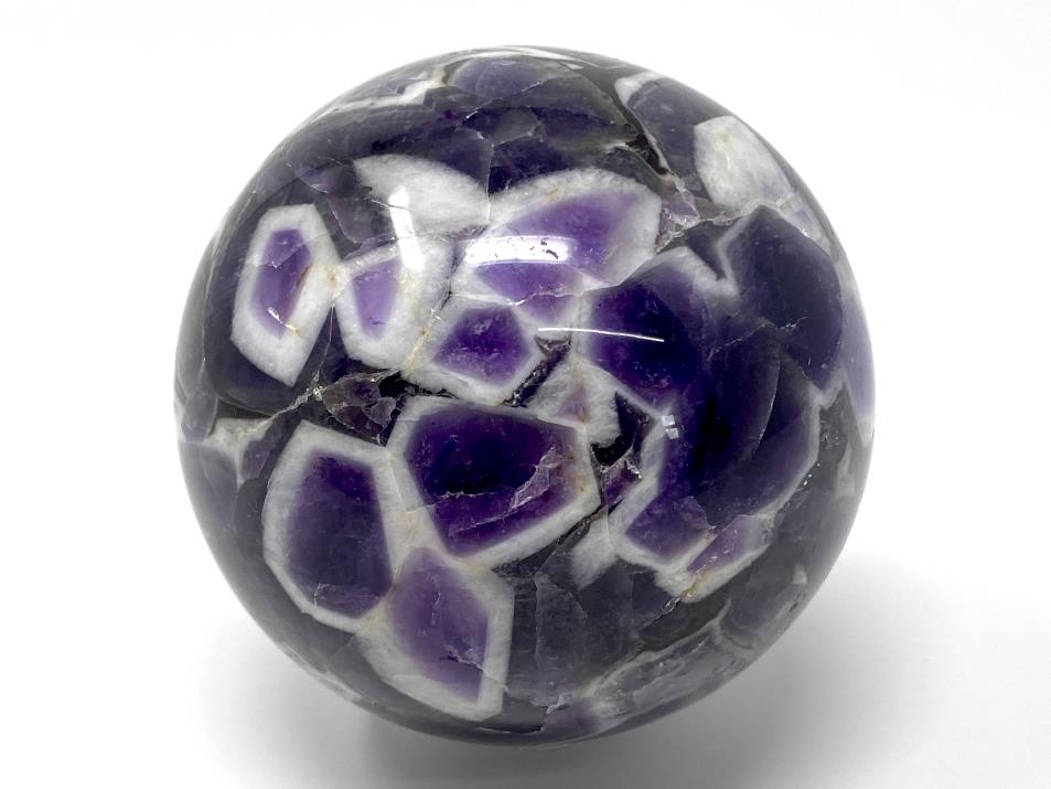 Chevron Amethyst Crystal Sphere Large 8.4cm