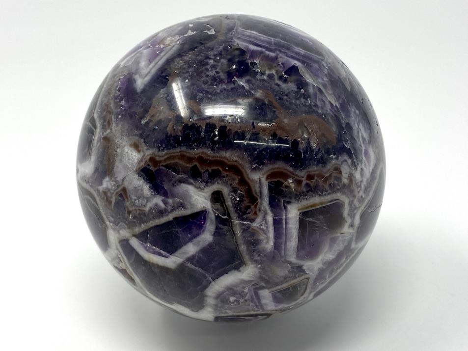 Chevron Amethyst Crystal Sphere Large 8.4cm