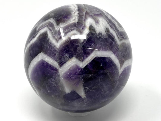 Chevron Amethyst Crystal Sphere 6.7cm