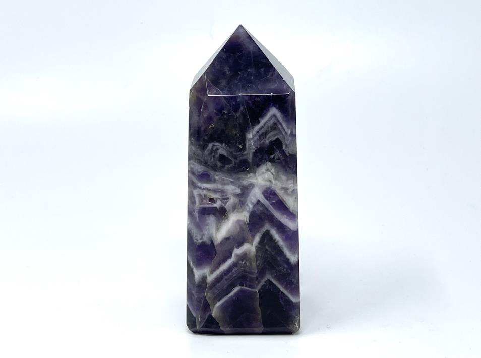 Chevron Amethyst Crystal Tower Large 12.4cm