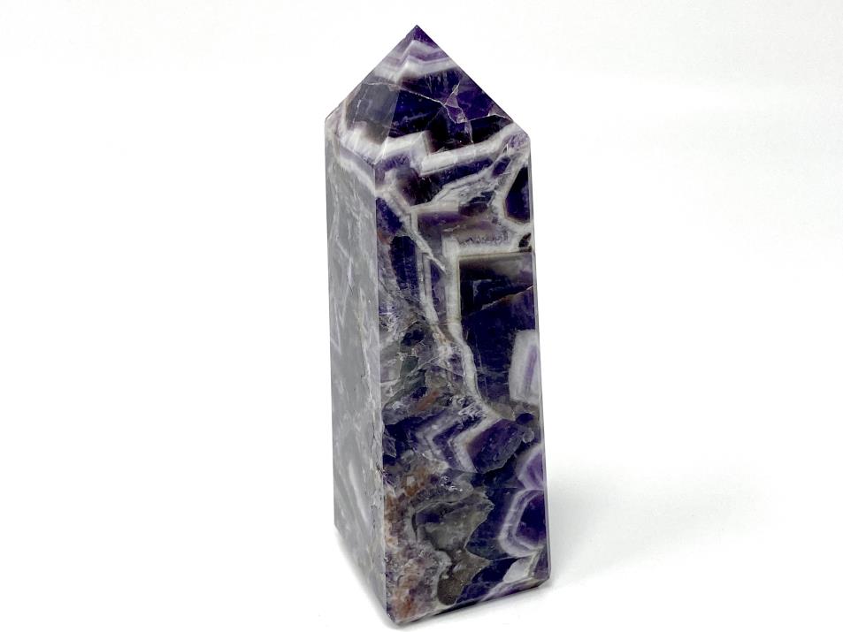 Chevron Amethyst Crystal Tower Large 14.8cm