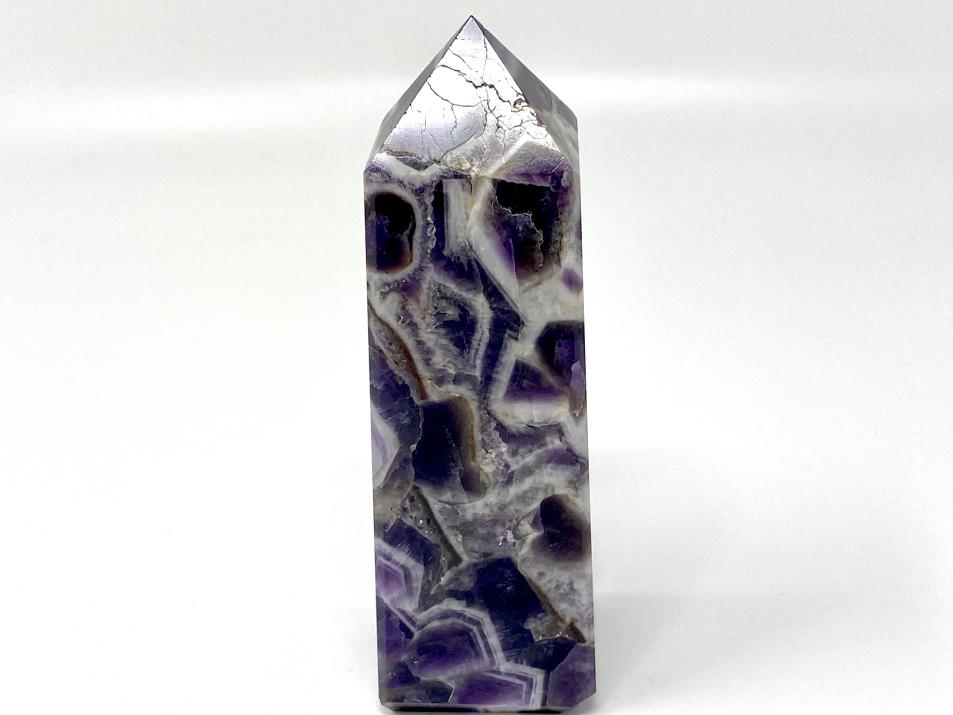 Chevron Amethyst Crystal Tower Large 14.8cm