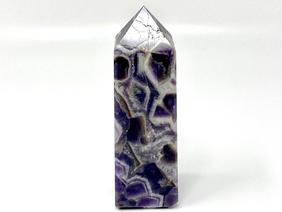 Chevron Amethyst Crystal Tower Large 14.8cm