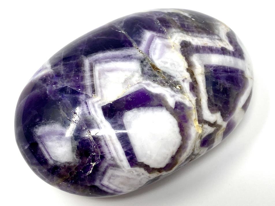 Chevron Amethyst Crystal Pebble 6.6cm