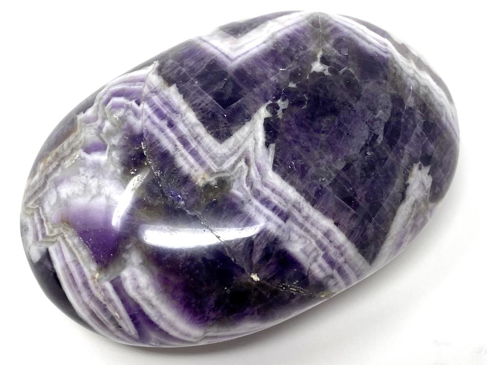 Chevron Amethyst Crystal Pebble 6.6cm