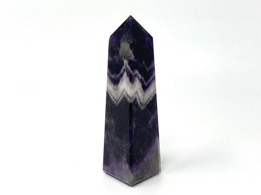 Chevron Amethyst Crystal Tower Large 14.6cm