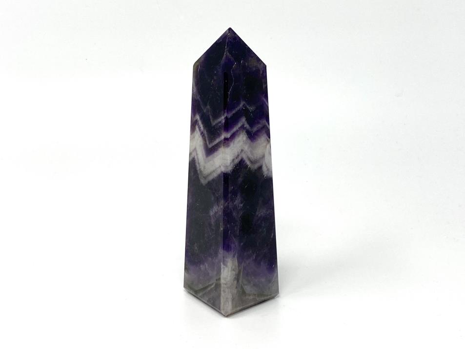 Chevron Amethyst Crystal Tower Large 14.6cm