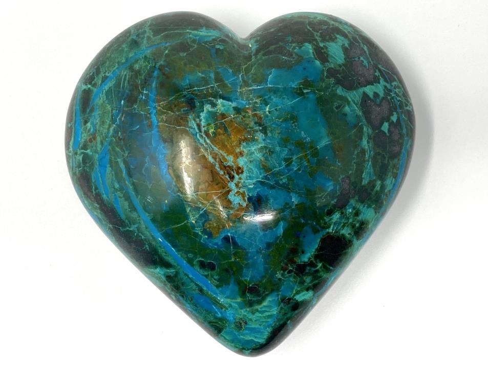 Chrysocolla Crystal Heart Large 8.3cm